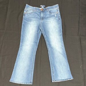 Democracy Light Blue Flare Jeans - Retro Wide Leg
